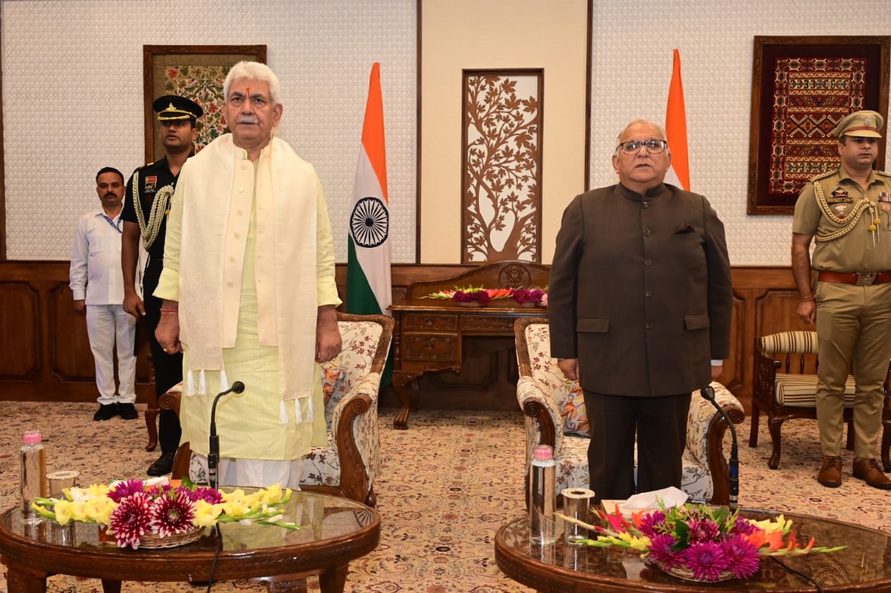 B R Sharma Sworn In As State Election Commissioner JK - Vimarsana News