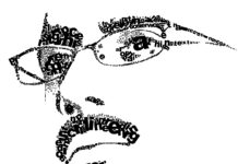 Typography Self Portrait by Akhter Rasool