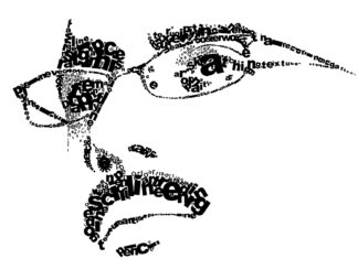 Typography Self Portrait by Akhter Rasool