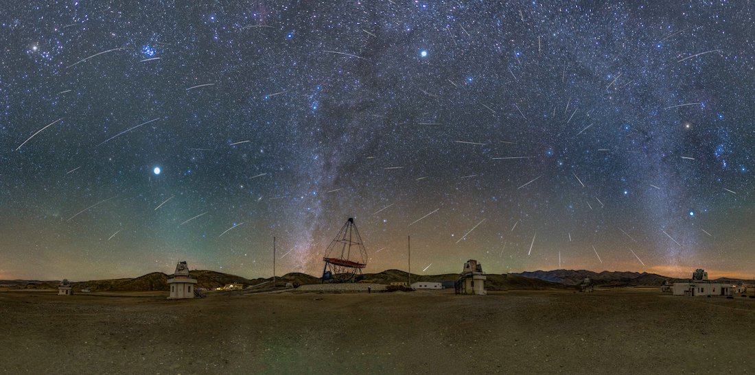 Spectacular Celestial Geminid Meteor Bathe 2023 Captured by Hanle