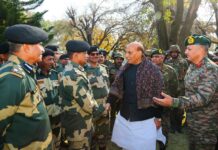 In Kashmir, Rajnath Singh Slams Pakistan’s Nuclear Credibility, Lauds Defence Forces
