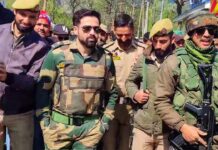 Bollywood Actor Emraan Hashmi in Kashmir for Shooting of his upcoming movie.