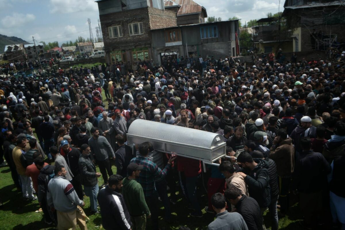 Grieving Community Unites for Funeral of Gandbal Boat Capsize Victims in Srinagar District
