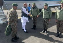 Rajnath Sinha reaches Leh