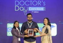 Dr Mir Shahnawaz, Dermatologist receives "Economic Times Most Inspiring Cosmetologist of the Year Award.