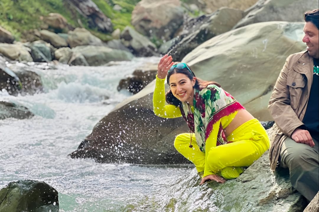 Bollywood actor Sara-Ali-Khan in Kashmir in 2024
