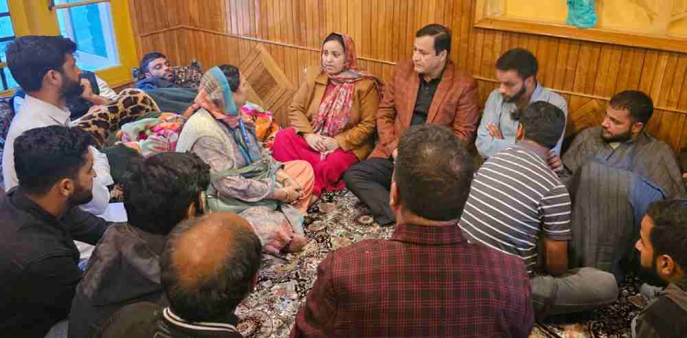 Jammu Kashmir ministers, Sakina Itoo, Javid Dar visited the grieving family of Dr Shahnawaz Dar in Budgam. He was among seven persons killed in Gagangir attack on October 20 2024