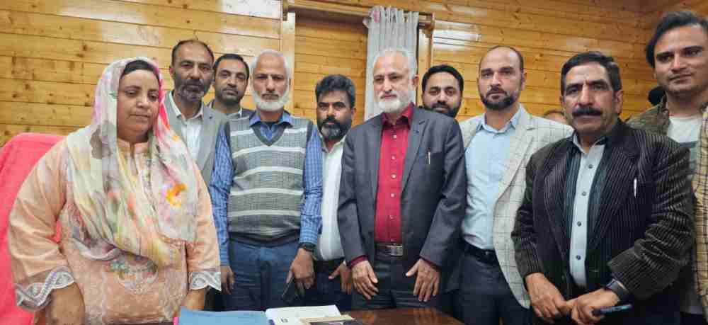 PSAJK Delegation Meets Jammu Kashmir Education Minister Sakeena Itoo at Srinagar on October 25, 2024.