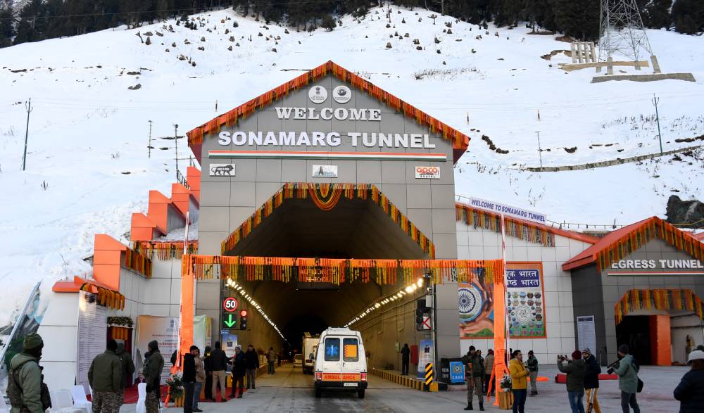 Sonamrg Tunnel, which was earlier called Z-Morh Tunnel, on the Srinagar-Kargil Road, was inaugurated by Prime Minister Narendra Modi on January 13, 2025. Image Meraj Bhat