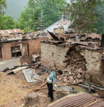 Homes-Damaged-in-Cross-Border-Shelling-Along-LoC-in-Uri KL Image by Faisal Bashir