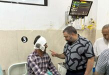 MLA-Poonch-Ajaz-Jan-meeting-injured-at-District-hospital-Poonch