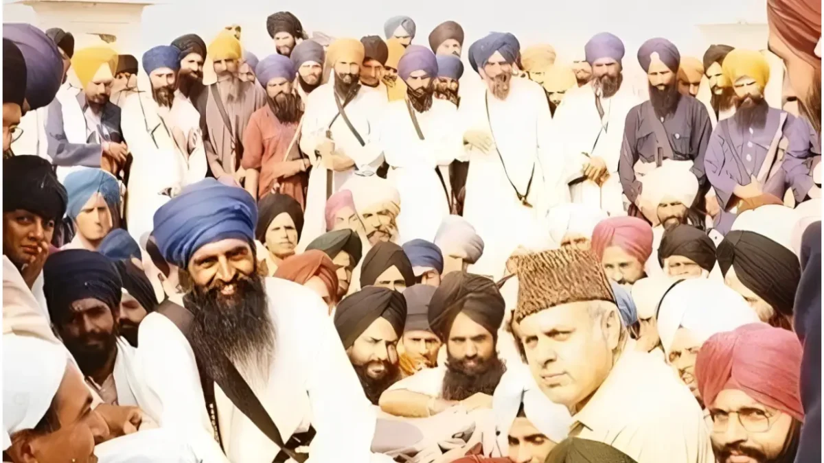 Dr Farooq Abdullah and Jarnail Singh Bhindranwale