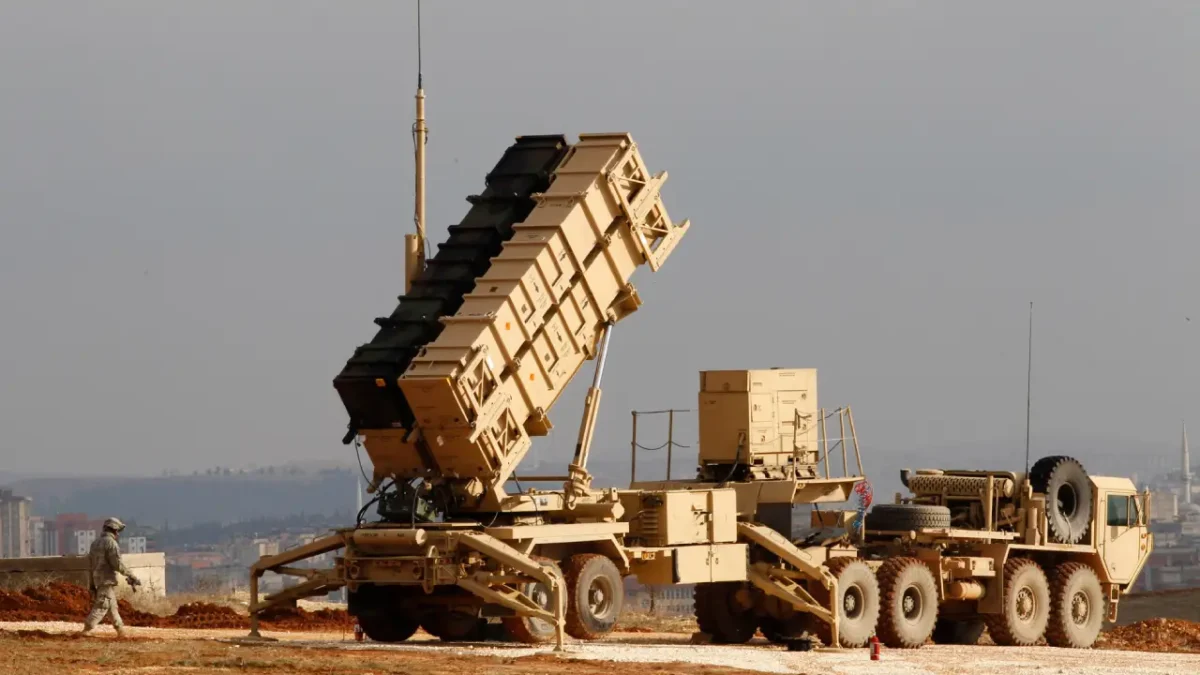 US surface to air patriot missile system