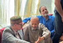 CM Omar Abdullah Visits Kupwara, Extends Condolences to Engineer Rashid’s Family