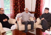 Chief Minister Omar Abdullah meets former J&K Governor N. N. Vohra