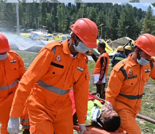 NDMA Conducts Mock Exercise at Nunwan Base Camp ahead of SANJY-2026