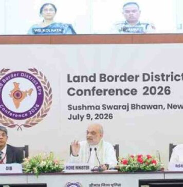 Union Home Minister Amit Shah chairs a high-level border security conference in New Delhi on July 9,2026