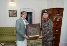 Army Chief General Dhiraj Seth Meets CM Omar Abdullah in Srinagar Army Chief General Dhiraj Seth calls on CM Omar Abdullah