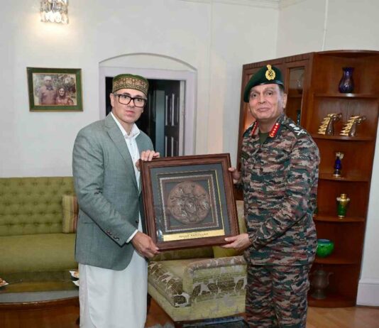 Army Chief General Dhiraj Seth calls on CM Omar Abdullah