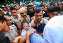 Rahul Gandhi, Priyanka Vadra, Akhilesh Yadav Detained During Protest Near PM’s Residence Leader of Opposition Rahul Gandhi is detained by Delhi Police during a protest near Prime Minister Narendra Modi's residence in New Delhi on July 21,2026