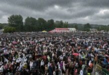 Rawlakot crowds defy incelement weather and protest on July 16, 2026