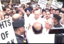 NC Holds Protest in Delhi Seeking Restoration of Jammu Kashmir Statehood
