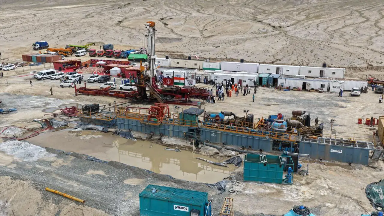 Two geothermal wells in Puga Valley were formally inaugurated by LG Ladakh on July 17, 2026