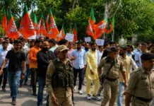 BJP Stages Protest In Jammu, Burns CM’s Effigy Over Alleged Failure To Deliver On Poll Promises BJP protest against JK CM Omar Abdullah in Jammu on August 17, 2026.