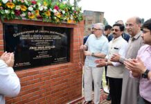 CM Omar Lays Foundation For Rs 25.87 Crore Modern Abattoir In Srinagar CM Omar Abdullah laying the foundation stone for the Rs 25.87-crore modern mechanised abattoir at Allochi Bagh in Srinagar on August 20, 2026