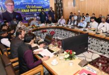 CM Omar Reviews Pulwama Development; Unveils Projects Worth Rs 86 Crore Chief Minister Omar Abdullah with ministers, legislators and senior officials during a review meeting on the developmental scenario of Pulwam