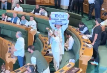 Jammu Kashmir Assembly: Congress MLAs Raise Banners Demanding CEC’s Resignation