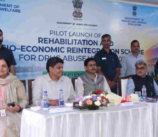 CS Dedicates Rehabilitation Centre for Drug Abuse Victims at IMHANS Srinagar