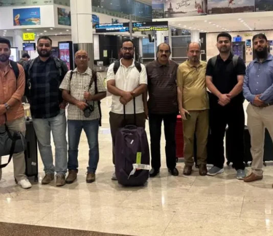 Kashmir journalists on PIB tour reached Chennai on Septmber 13, 2026 night