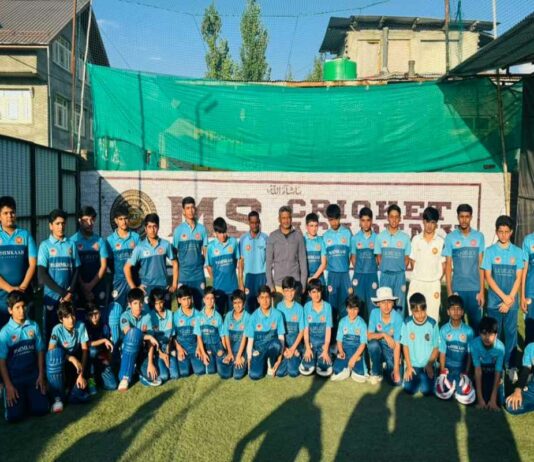 Cricketer Sarfaraz Khan’s Father Naushad Khan Visits Srinagar Academy Cricketer Sarfaraz Khan’s Father Naushad Khan Visits Srinagar Academy