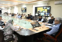 Chief Minister Omar Abdullah chairs a meeting to review health sector reforms and healthcare services in Jammu and Kashmir in Srinagar