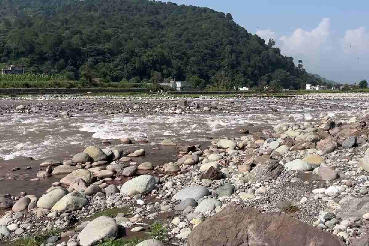 Shanti Nagar dumping site near Poonch River after the removal of around 1,900 metric tonnes of legacy waste by Municipal Council Poonch