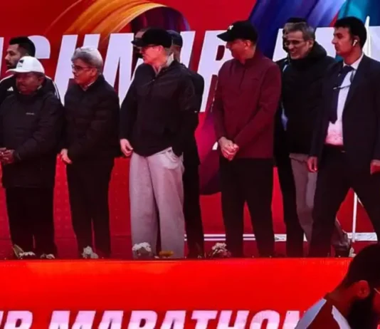 CM Omar Abdullah Flags Off Third Edition of Kashmir Marathon