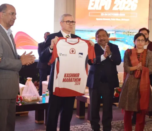 CM Omar Abdullah Inaugurates Kashmir Marathon 2026 Expo in Srinagar